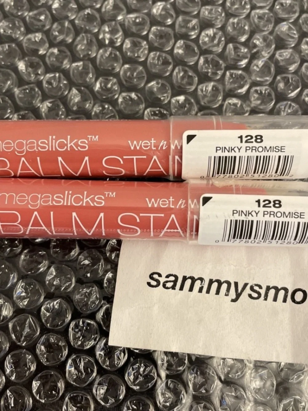 Wet n Wild Megaslicks Balm Stain Moisturizing Lip Colour # 128 PINKY PROMISE x2